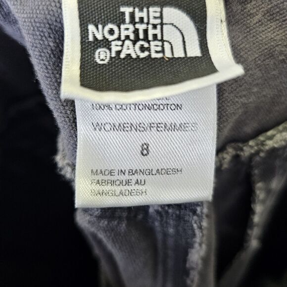 Womens Dark Gray North Face Capris Size 8 Regular Waist 14" Inseam 22" Baggy - Picture 3 of 5